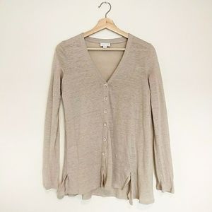 BNWOT J. Jill Button Down Linen  Cardigan